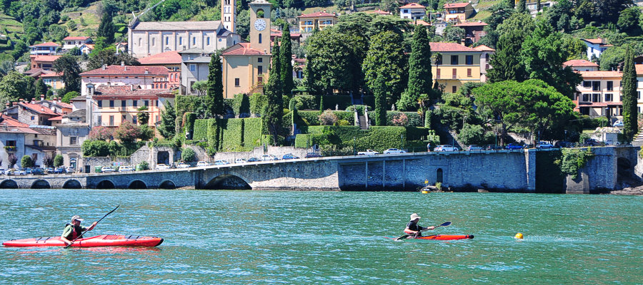 kayak sup gravedona lake como Gravedona Comer see