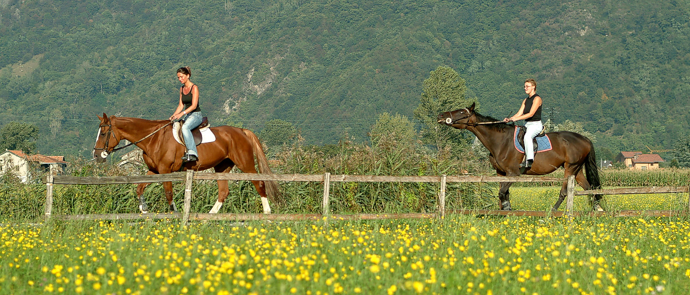 Riding Gravedona lake Como